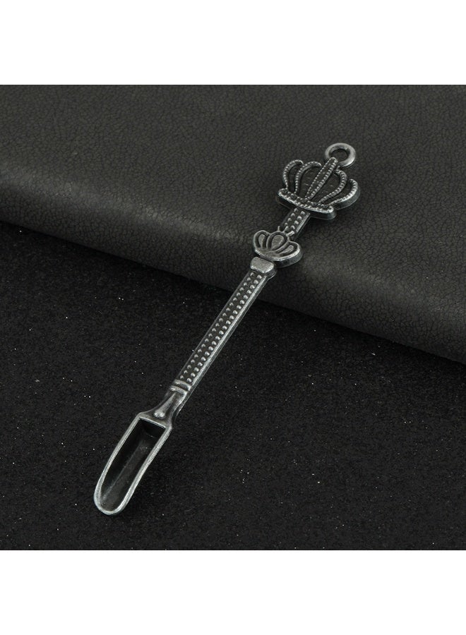 Crown Design Mini Spoon - Multipurpose Metal Scoop for Herbs & Spices - Image 1